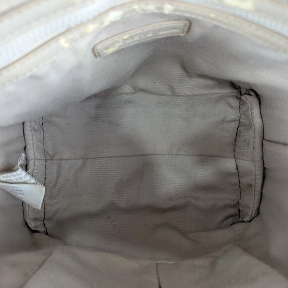 Lacoste Mini Tote Bag Black Canvas Striped Handles Zip Closure - Picture 4 of 16